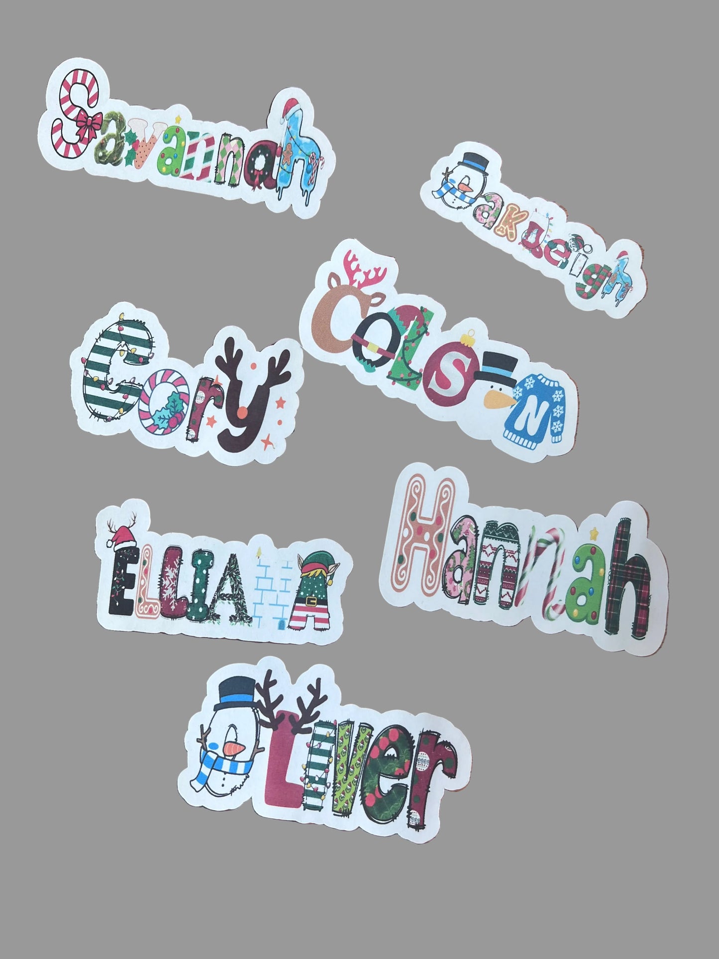 Name Gift Tag Stickers